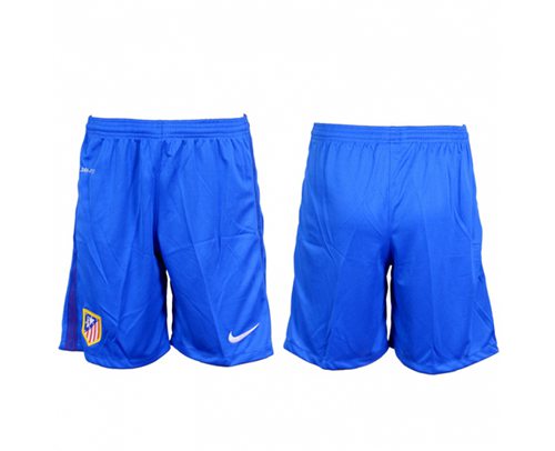 Atletico Madrid Blank Home Soccer Shorts - Click Image to Close